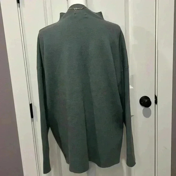 NWOT A DIP OF DARLING  MOCK-NECK SWEATER IN SAGE GREEN XXL - Picture 5 of 7